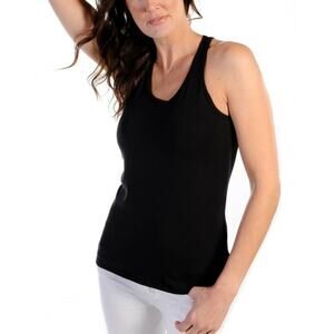Body Bark BLACK Racerback Tank Style #901 Lounge Layering Sleep Small S NEW